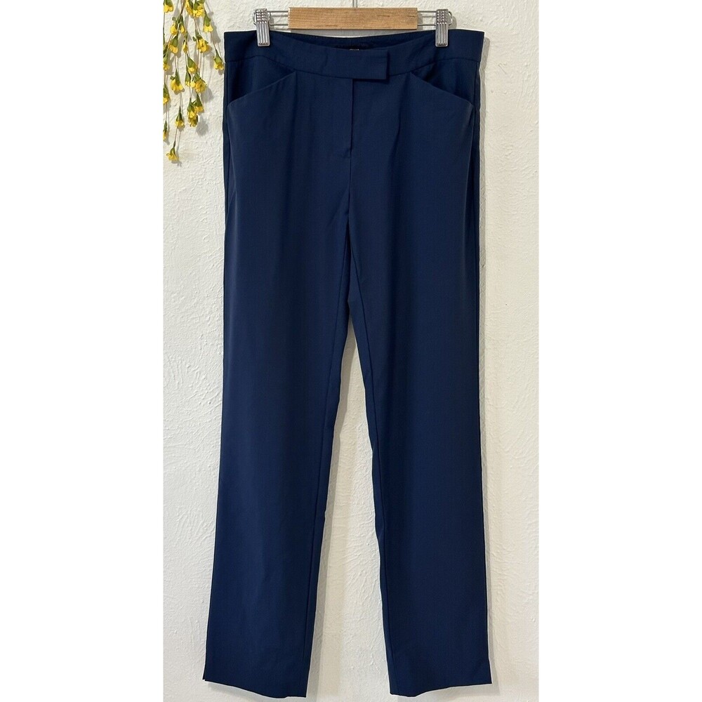 LAFAYETTE 148 New York Women’s Size 0 Navy Virgin Wool Pants Trousers Career